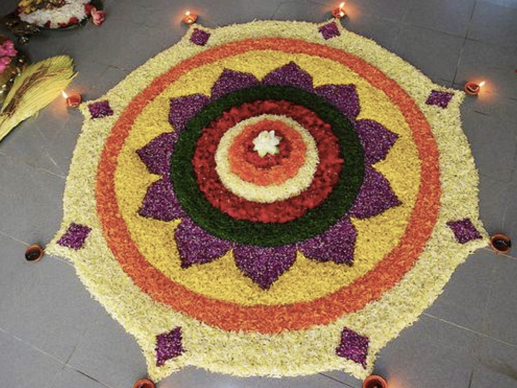 20 Simple & Easy Flowers Rangoli Designs For Diwali (2023)