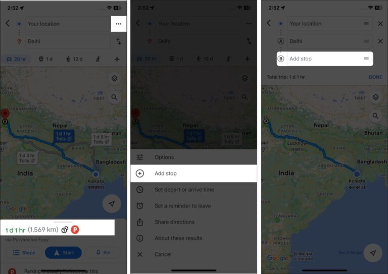 How to use Google Maps as a trip planner on iPhone iGeeksBlog