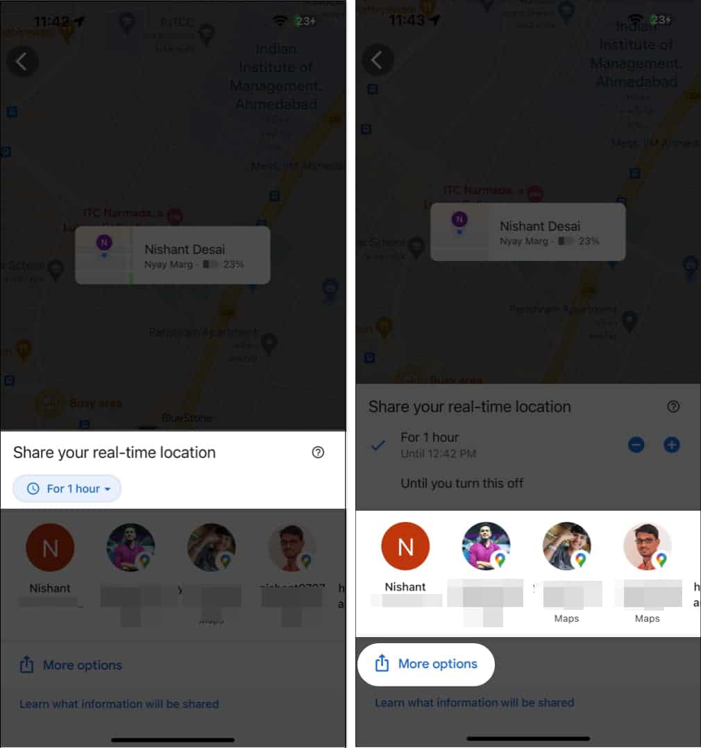 How to share location in Google Maps on iPhone iGeeksBlog