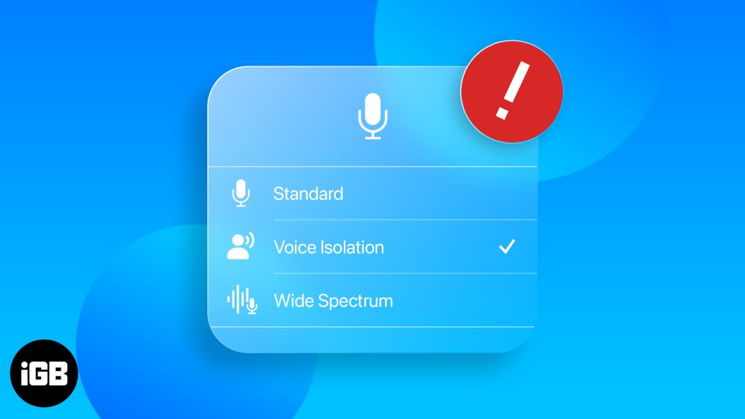 How to fix Voice Isolation not working on iPhone? iGeeksBlog