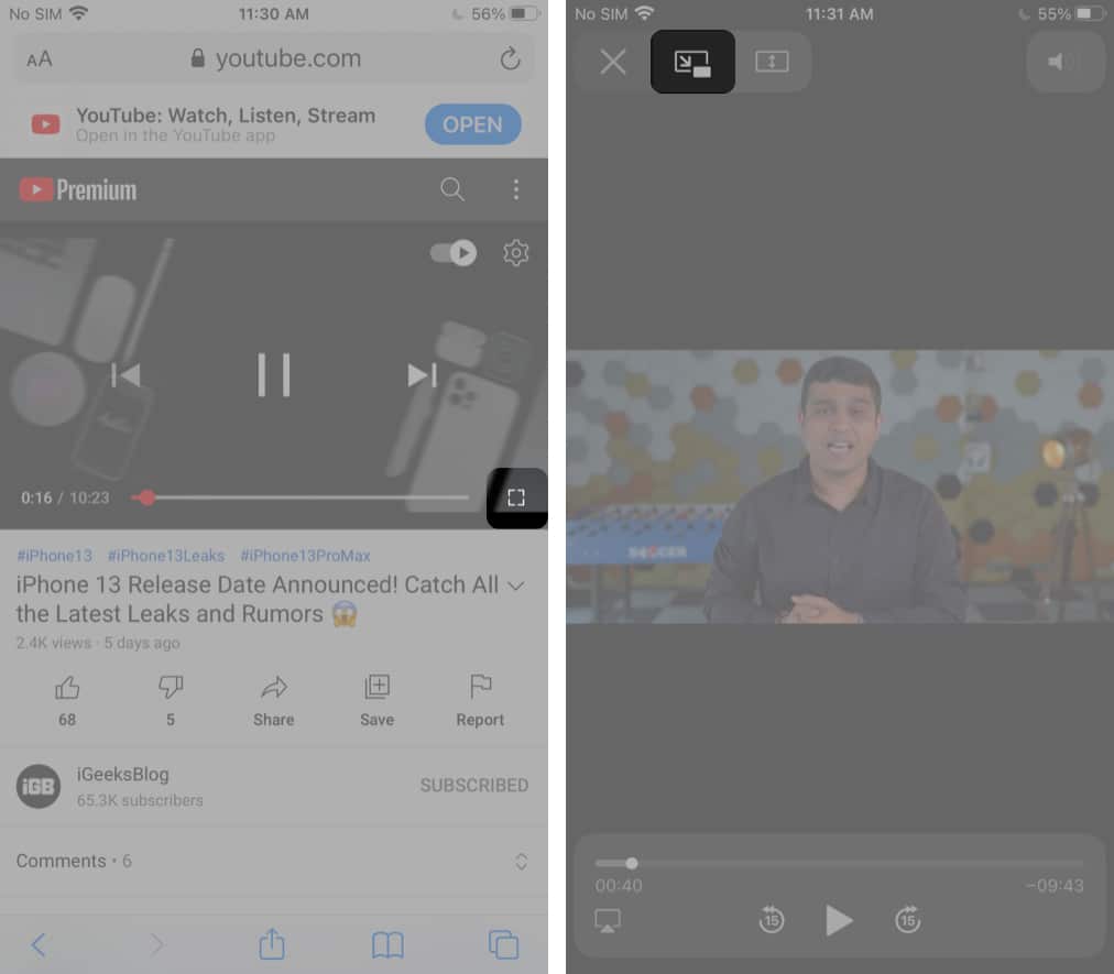 How to play YouTube in the background on iPhone or iPad iGeeksBlog