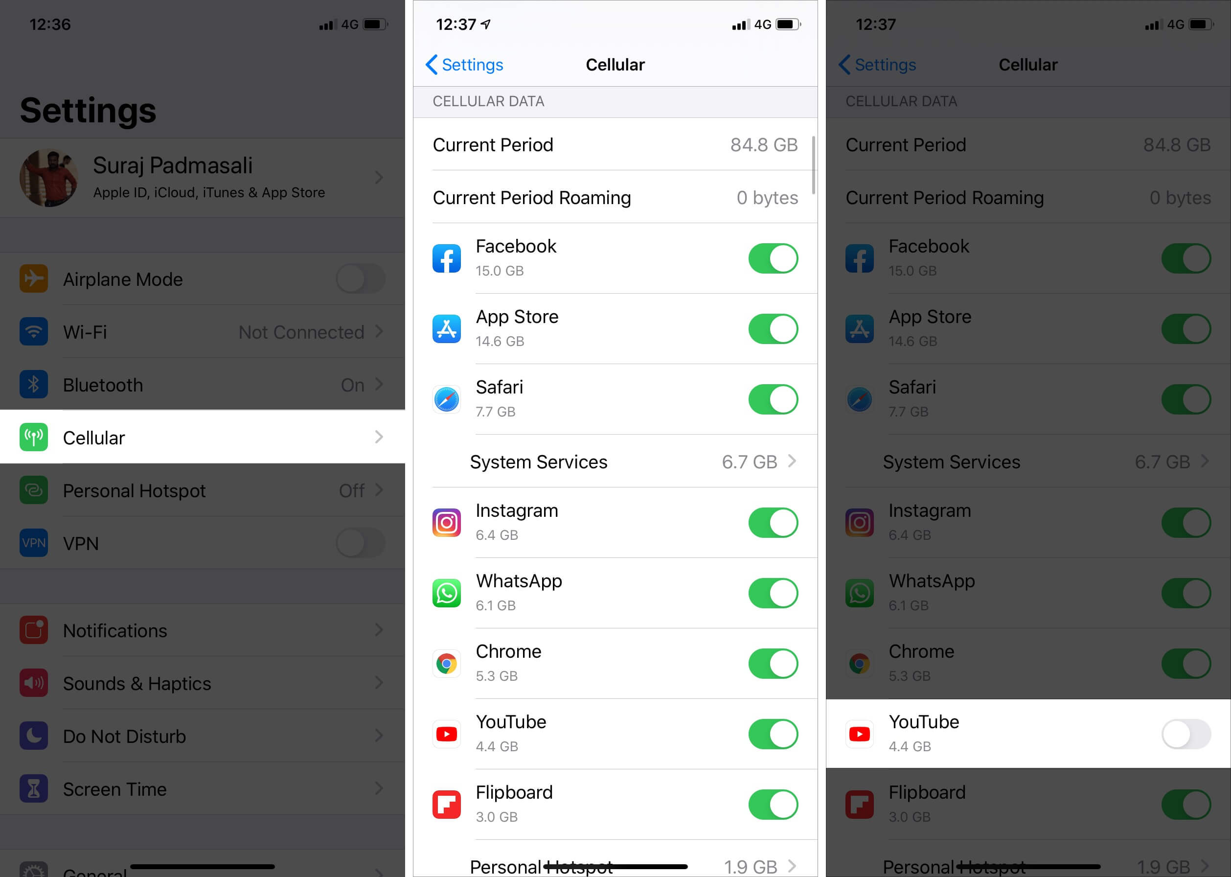 How to turn off cellular data for specific apps on iPhone iGeeksBlog
