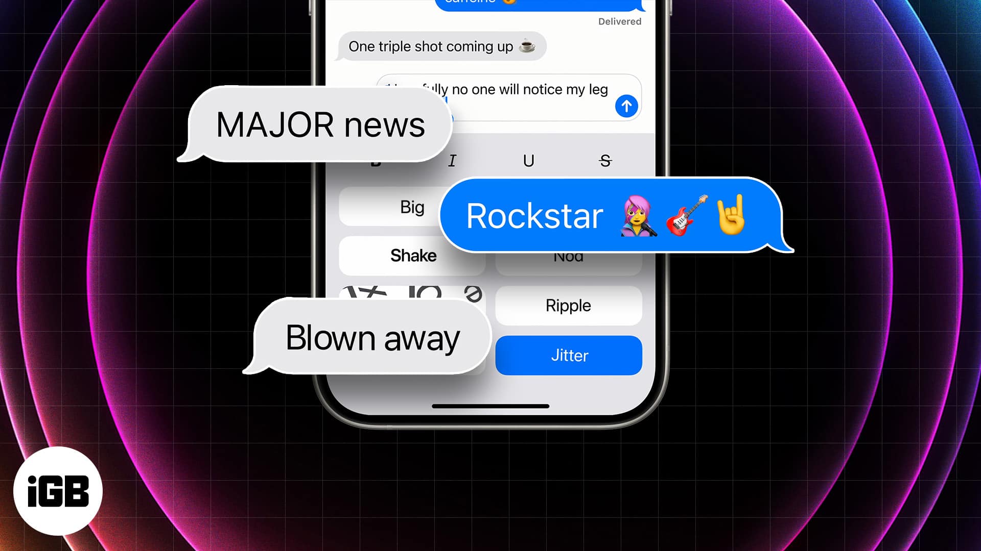 How to use text effects in Messages in iOS 18 and iPadOS 18 iGeeksBlog