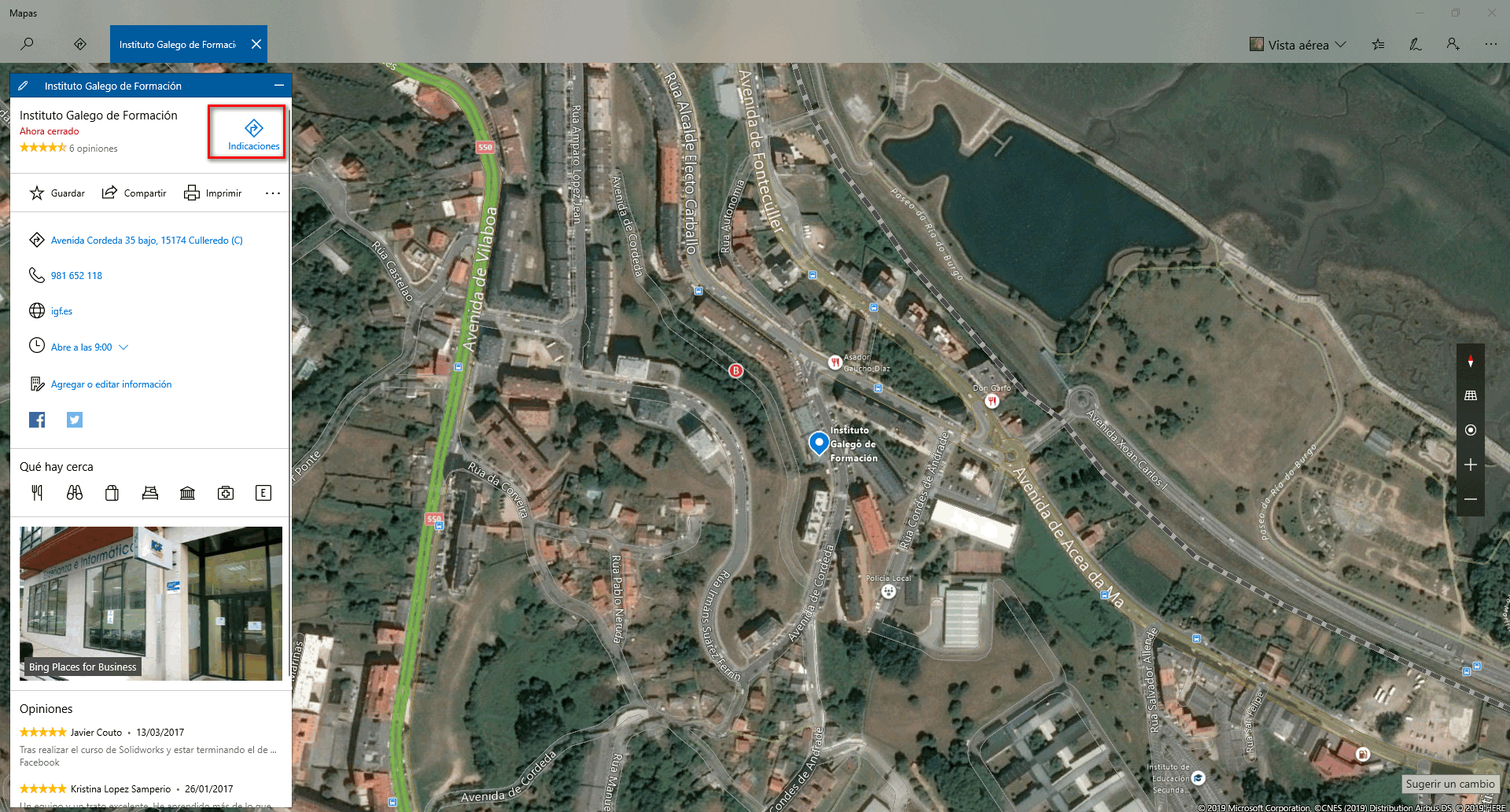 Indicaciones Mapas - Instituto Galego de Formación