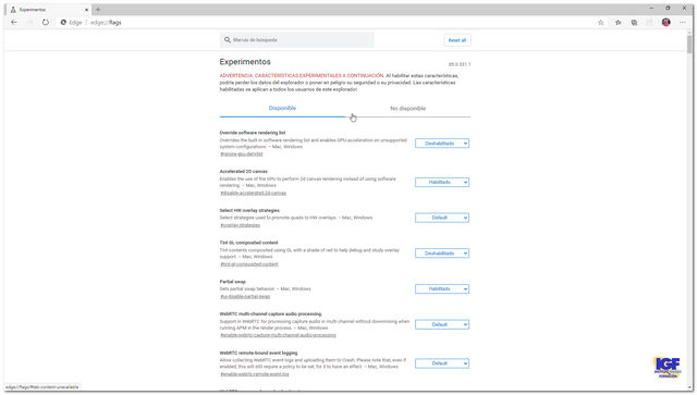 Activar Windows SpellChecker en Edge - igf.es