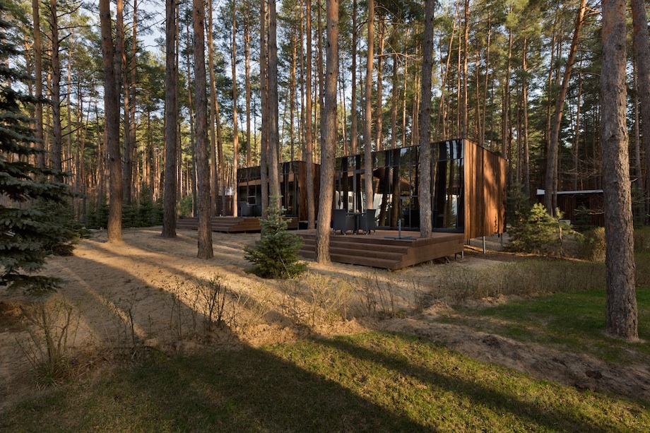 YOD design lab Creates Timber Guest Houses Amid Ukrainian Forest IGNANT
