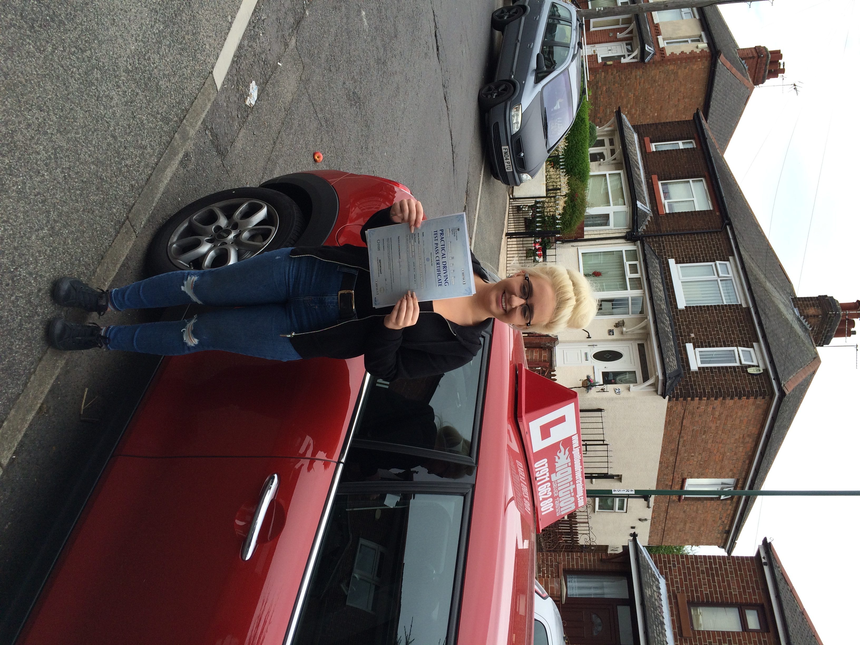 Megan's passed her test! Ignition Driver Training