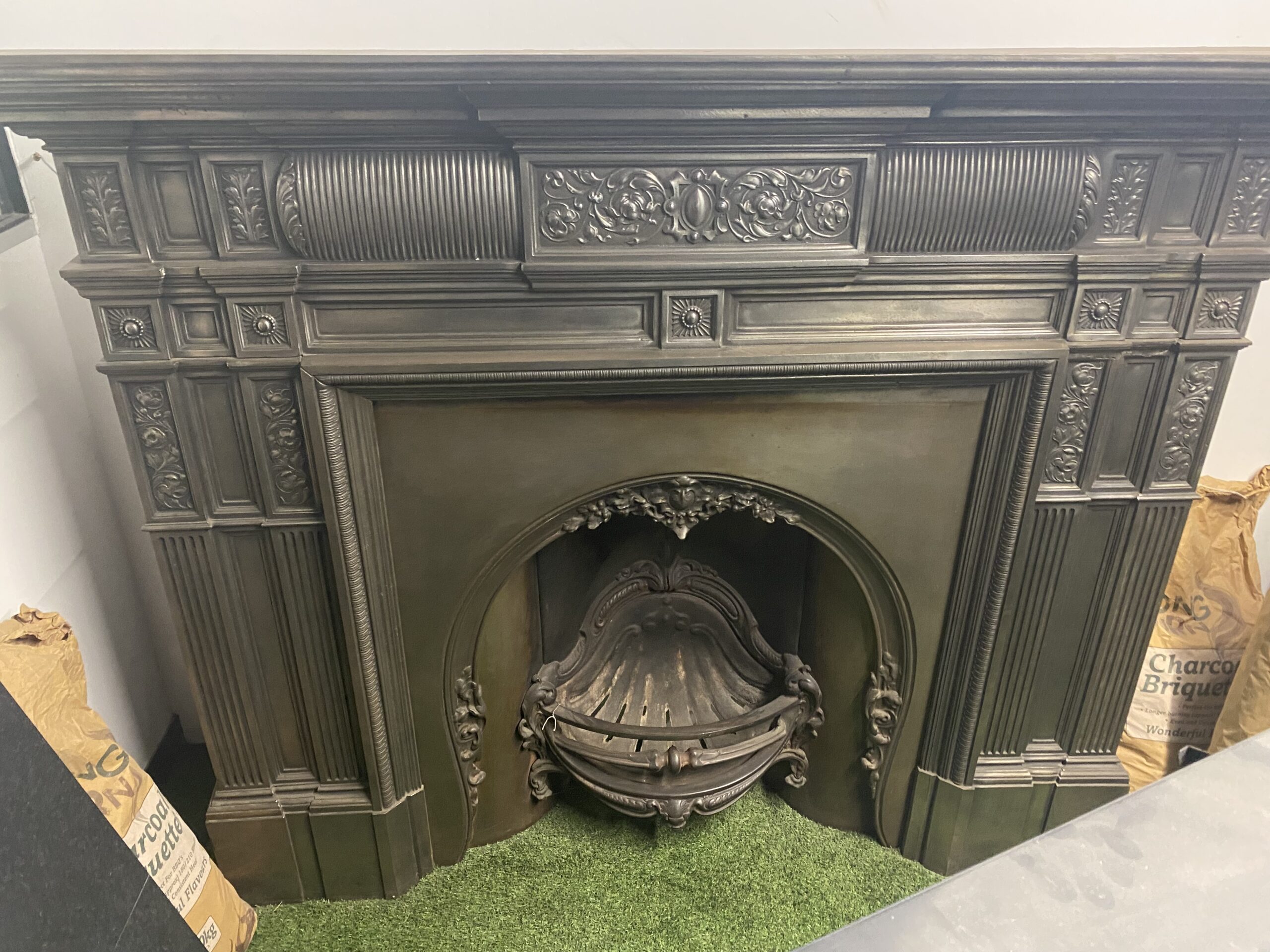 Antique Cast Iron Surround Ignition Fires