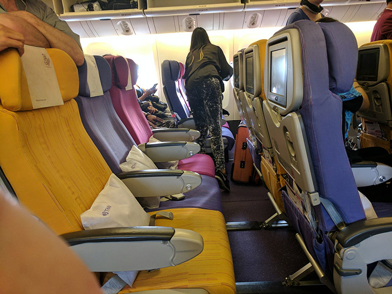 Thai Airways TG432 773 Economy Class Flight Review Denpasar to Bangkok