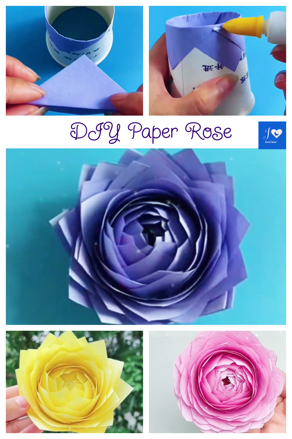 Easy DIY Paper Rose Tutorial