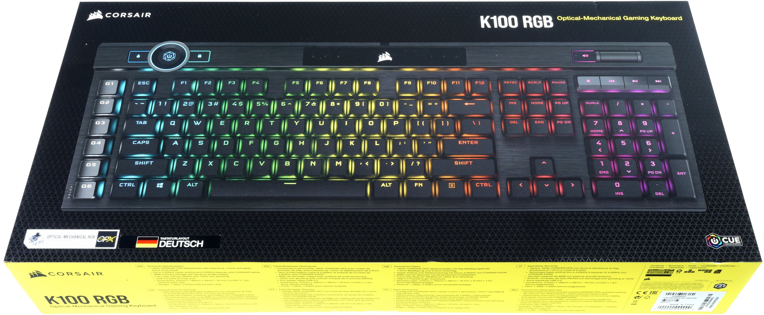 Corsair K100 RGB Keyboard Review noble flagship with new OPX keys in