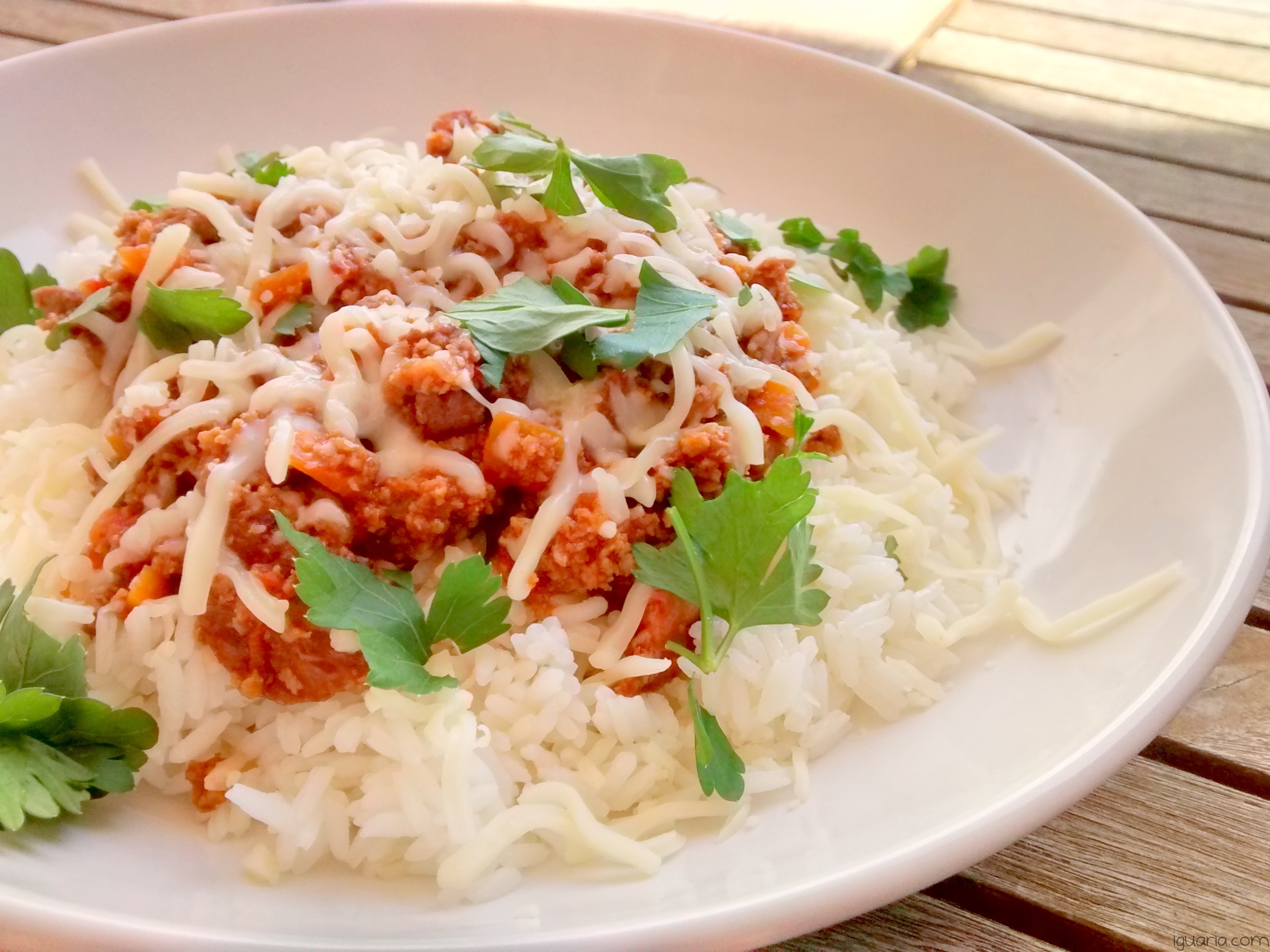 Soja com Carne Moída • Iguaria! Receita e Culinária