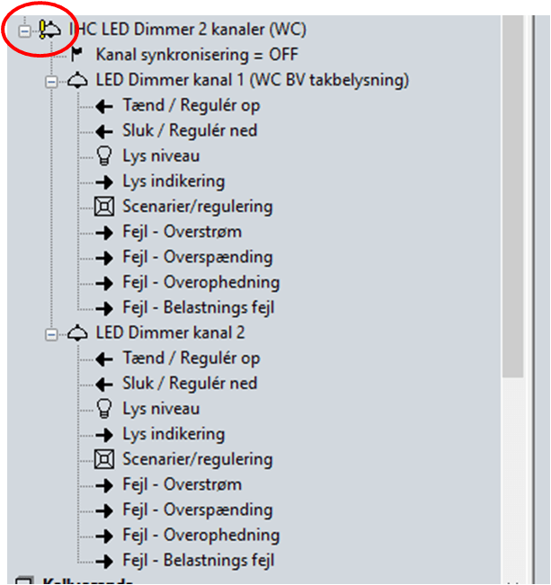 LED dimmer får ej kontakt med IHC visual IHC Visual 3.0 IHCUser.dk