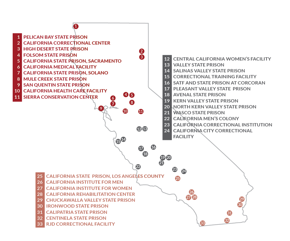 Cdcr Prison Map