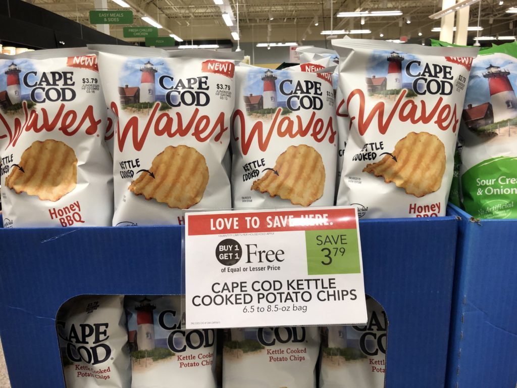 Cape Cod Waves Chips Only 1.40 At Publix