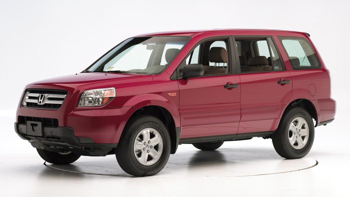 2007 honda pilot red