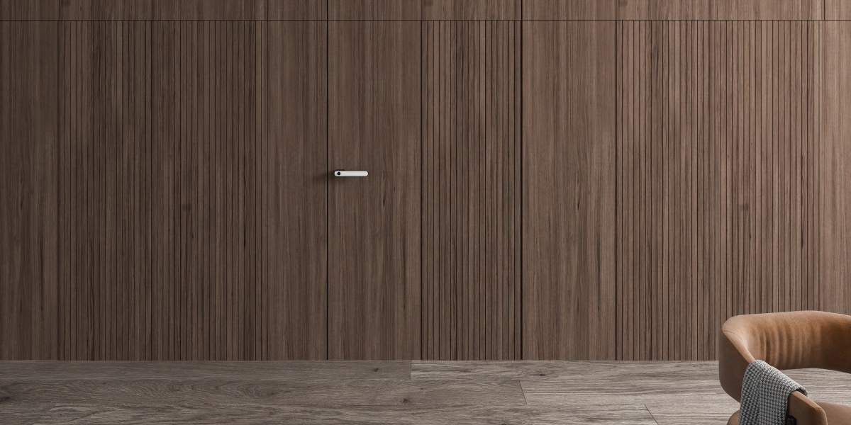 Invisible design of modern minimalist door handle