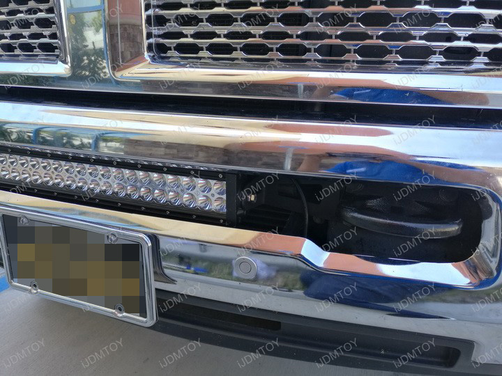 120W White Amber Strobe LED light bar Dodge Ram 3500 2500