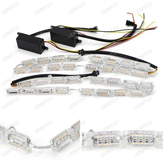 Switchback LED Strip Lighting for Headlight with Sequence Turn Signal