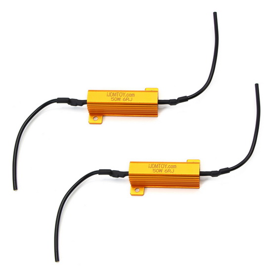 50W 6Ohm LED Load Resistors LED Turn Signal Lights Hyper Flash Fix