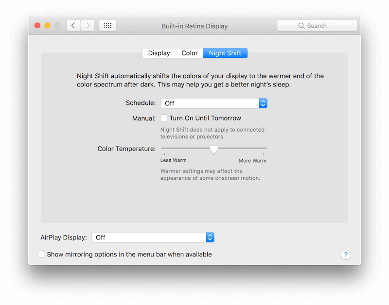 How to Use Night Shift on the Mac