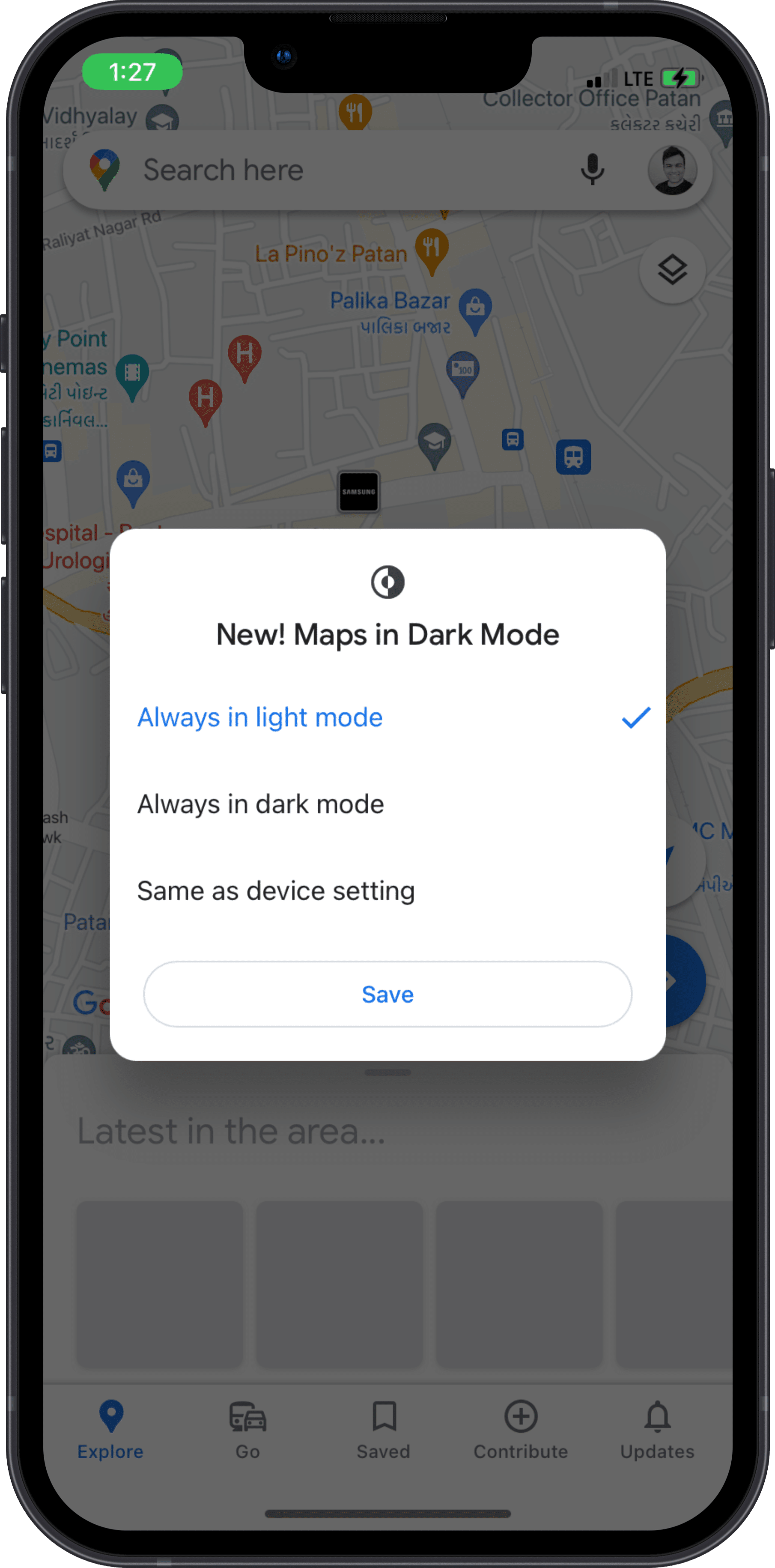 How to Turn on Dark Mode in Google Maps on iPhone iPhone Hacks 1