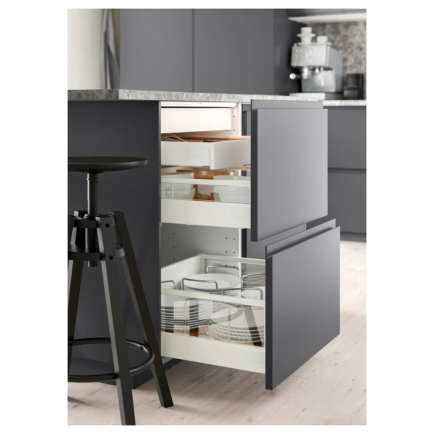 EXCEPTIONELL Schublade hoch mit Drucksystem weiß IKEA Deutschland