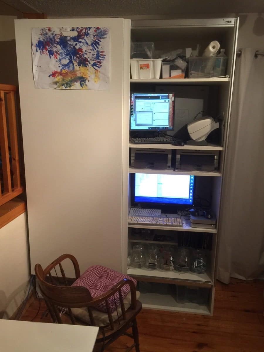 Use thick schedule 40 plastic (pvc or abs) parts that are welded together with solvent cement to prevent kitchen sink drain line leaks. Wall Office with Akurum Kitchen cabinets and Pax sliding