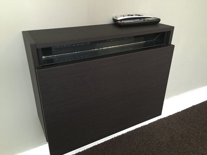 TV Box Box (Wallhugging TV equipment IKEA Hackers IKEA