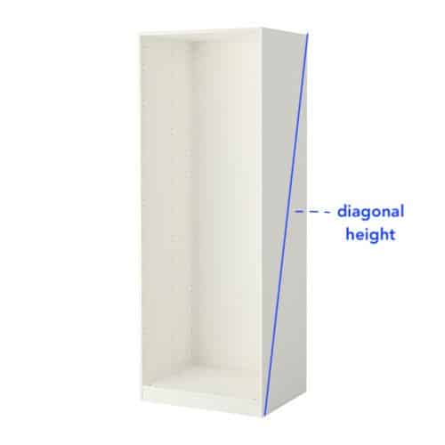 How to shorten PAX wardrobes?