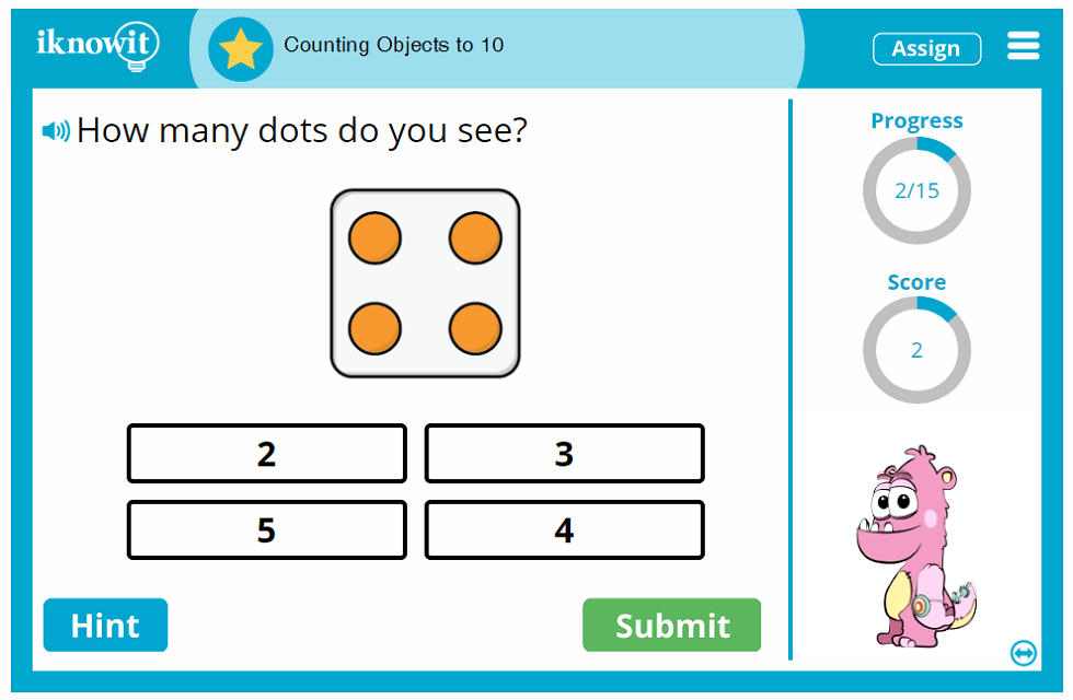 Counting Objects to 10 (Math Game)