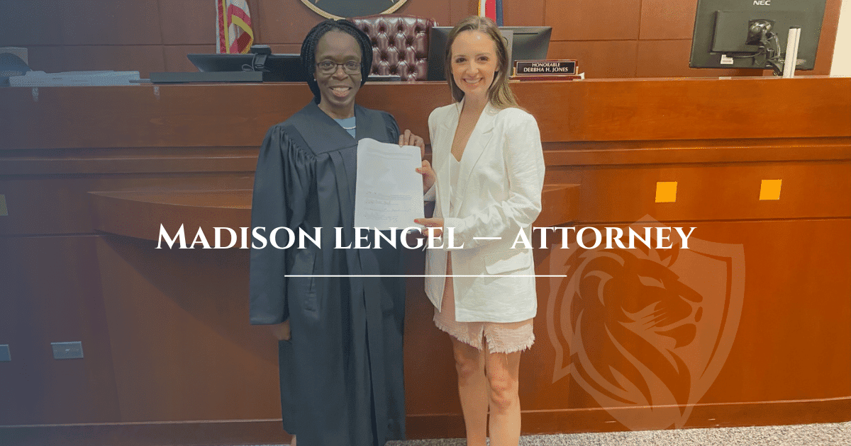 Madison Lengel, Sworn In As Attorney Divorce Attorneys & Family Law