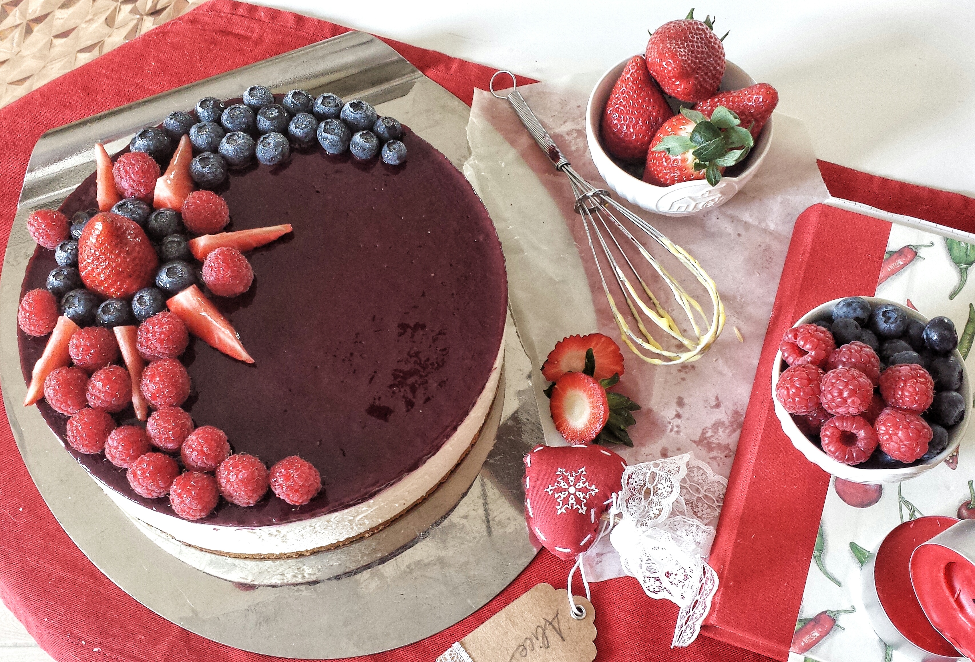 Cheesecake fredda ai frutti di bosco Il Dolce di Alice