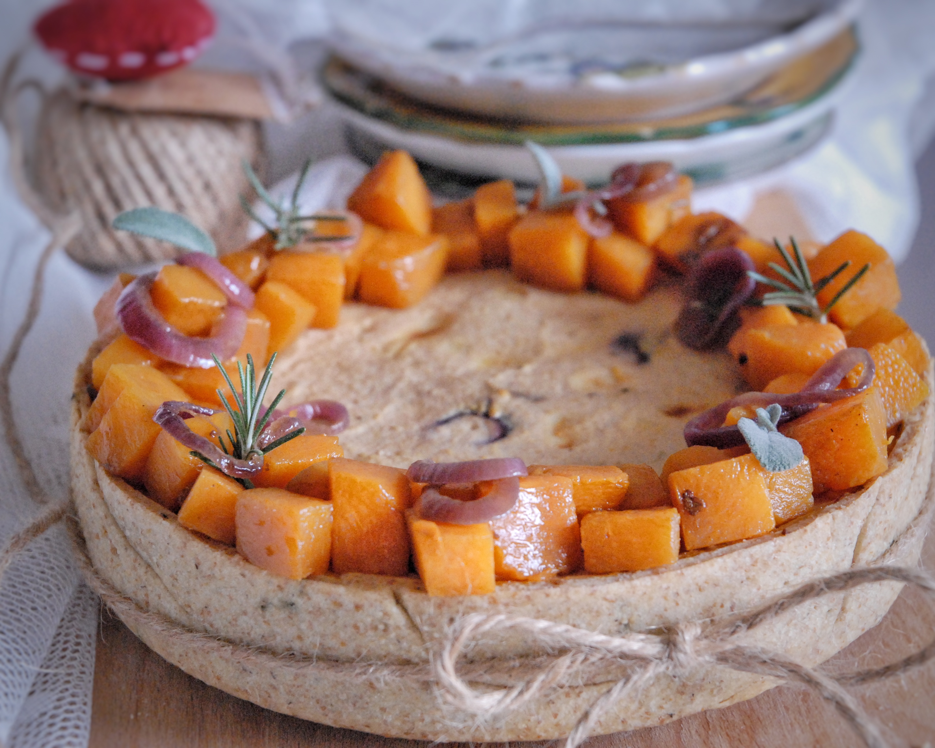 Crostata salata di zucca, ricotta e brie Il Dolce di Alice