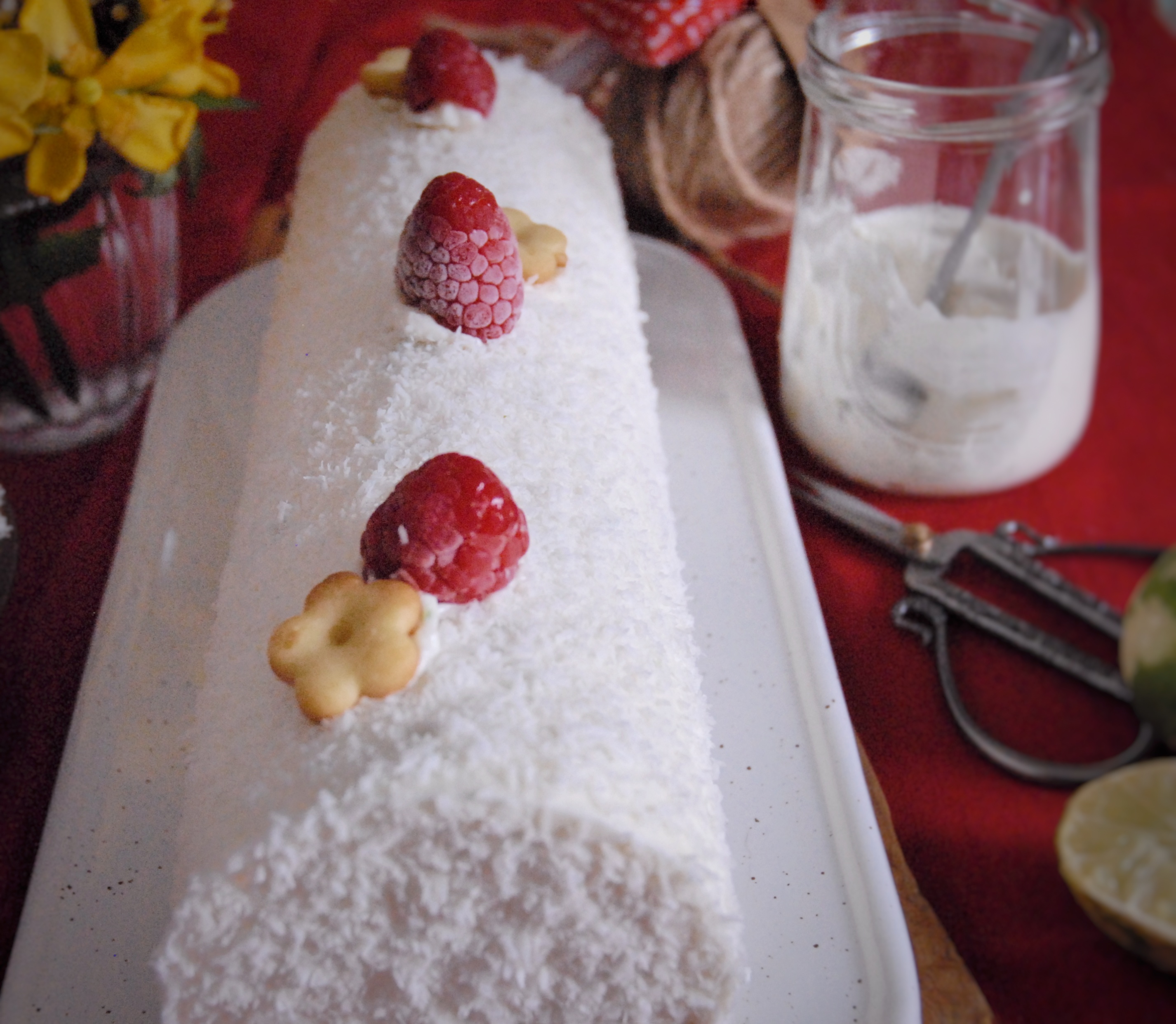 Mousse cocco e lime con gelée ai frutti rossi Il Dolce di Alice