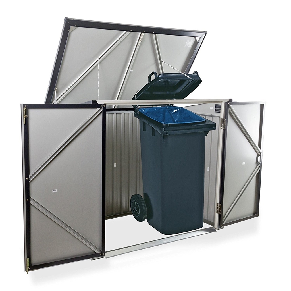 5 x 3 Double Bin Store Anthracite Grey (1.54m x 0.96m)