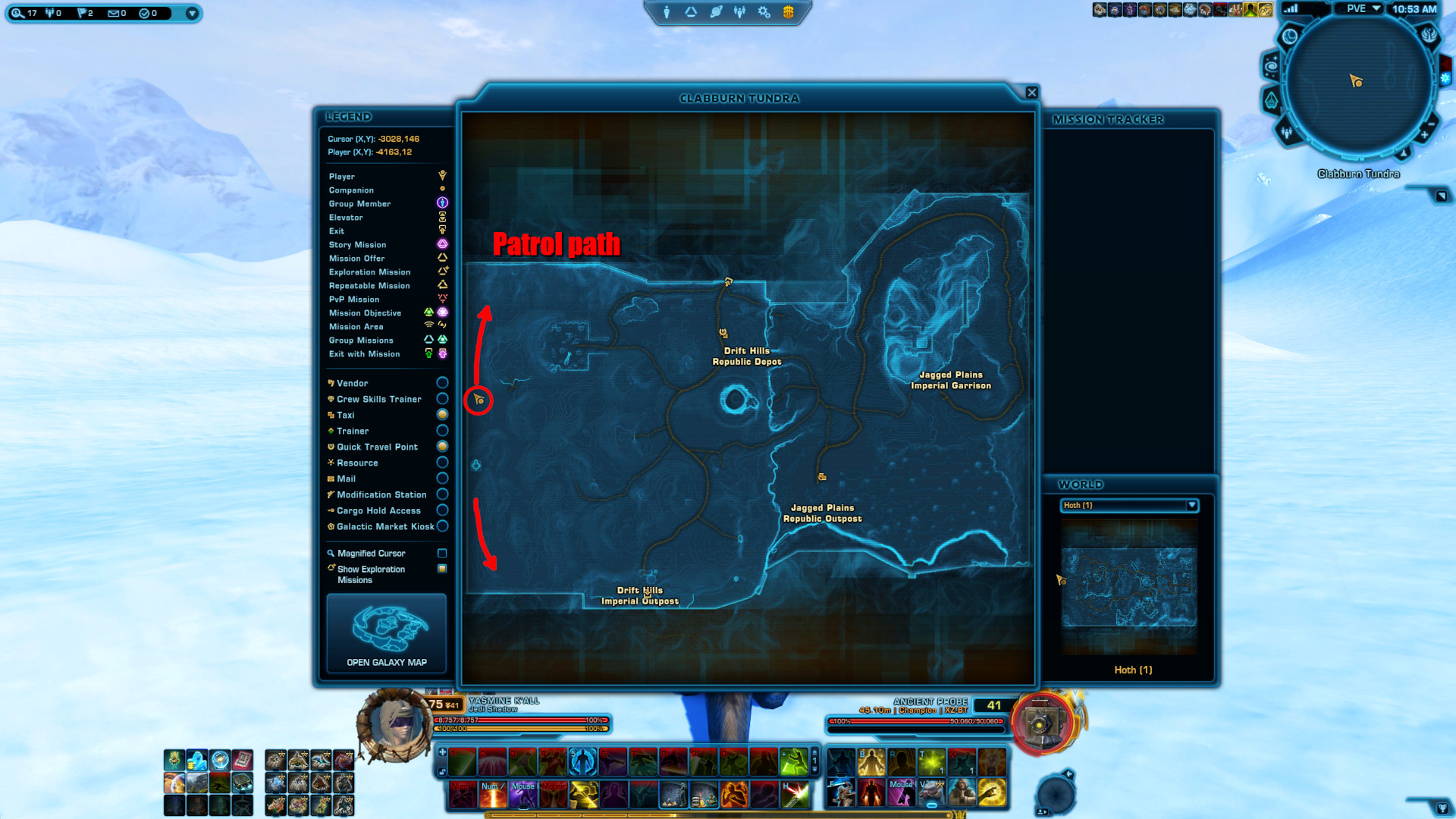 SWTOR Hoth Red Mastery Datacron Location Guide Illeva