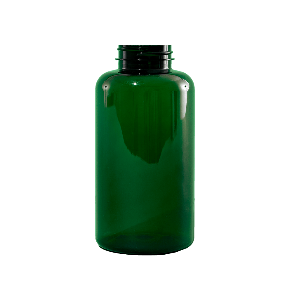 625 cc Emerald Green PET Plastic Packer Bottle, 45400 Illing Company