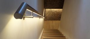 Trapverlichting Met Professionele Rvs Trapleuning Met Led | Illunox®