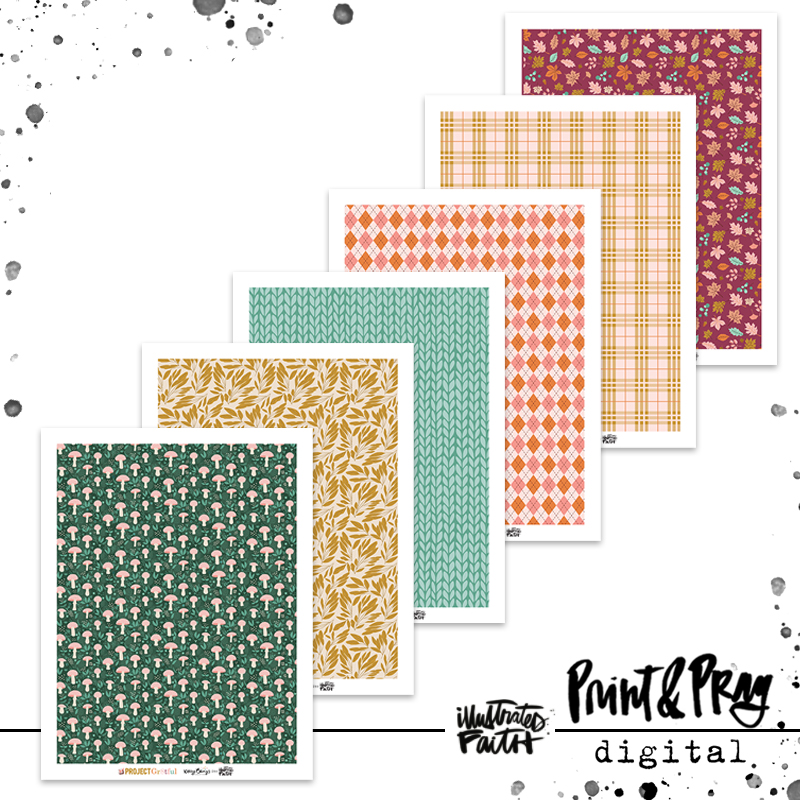 Project Gr8tful FULL Patterned Paper Bundle Illustrated Faith