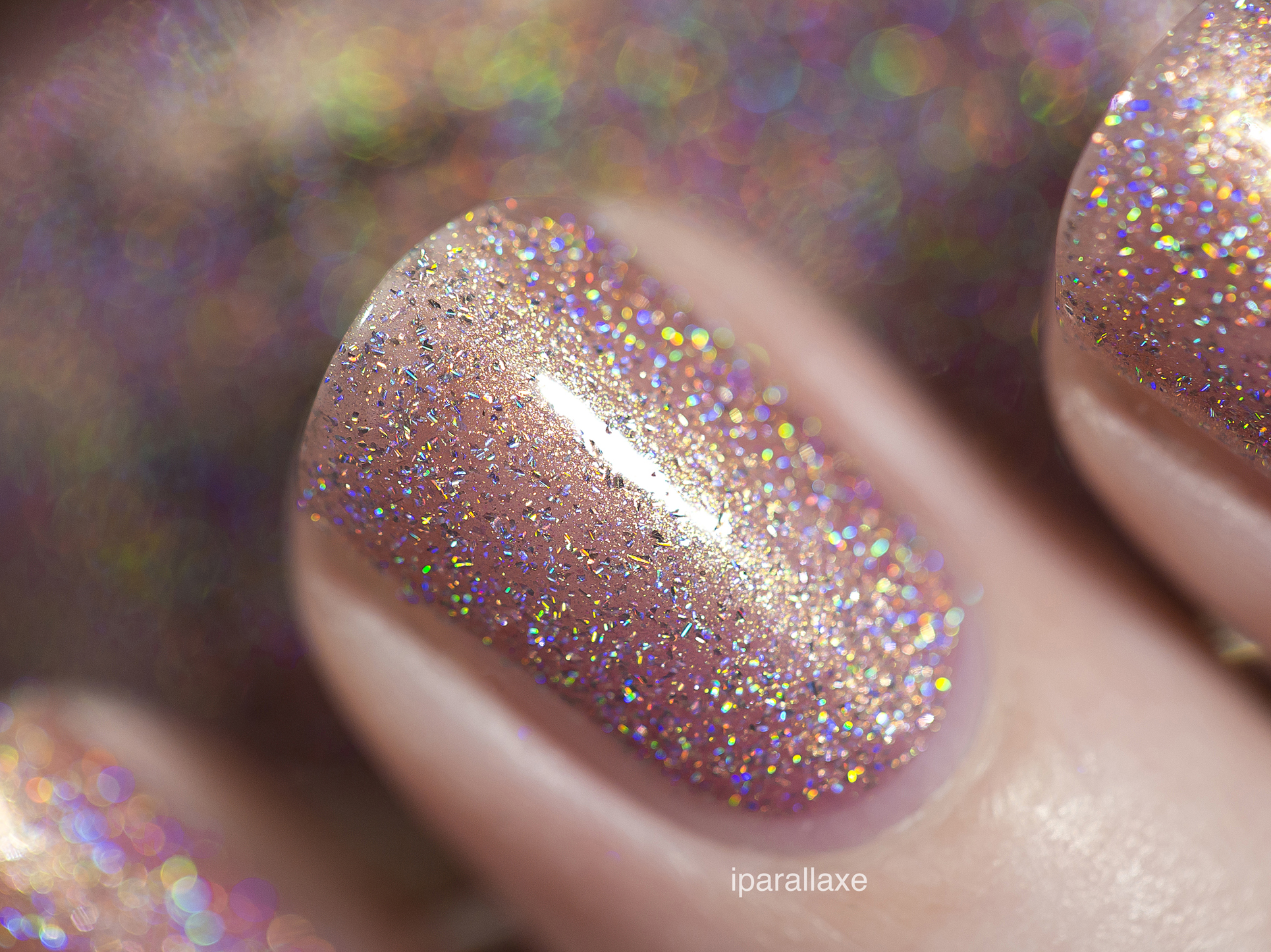 Ballet Slipper Soft Pink Holographic Nail Polish by ILNP