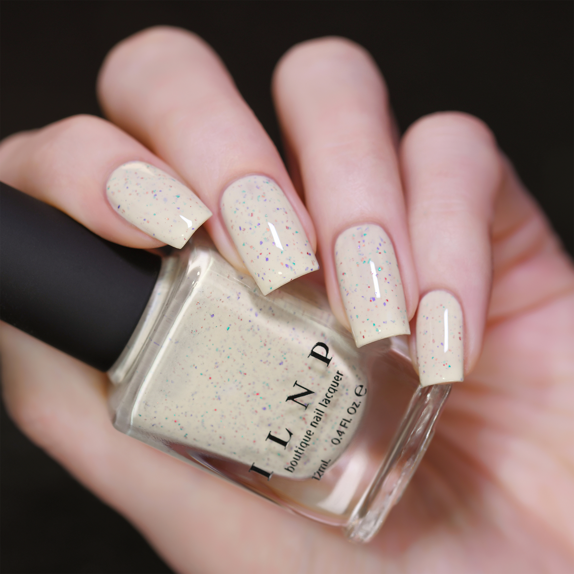 Cake Pop Creamy Vintage Ivory Speckled Nail Polish by ILNP
