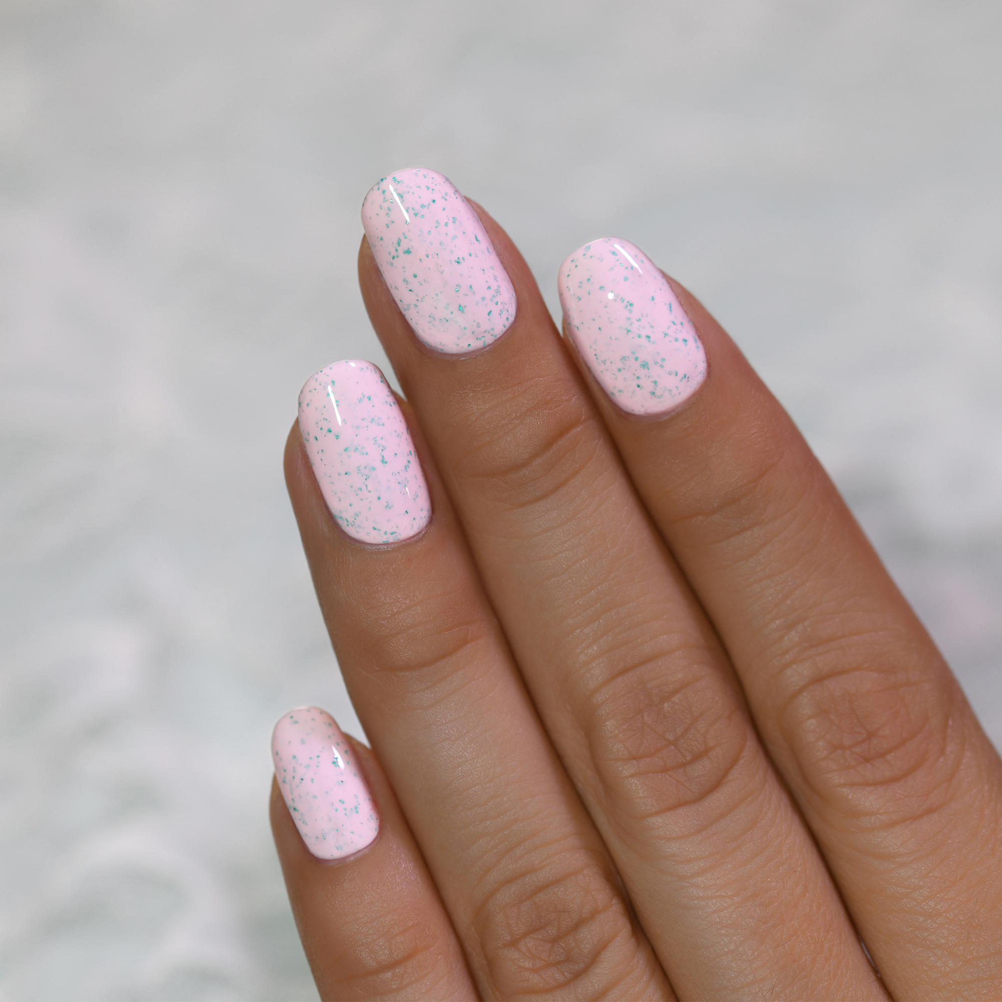 With Sprinkles Delicate Macaron Pink Speckled Nail Polish by ILNP