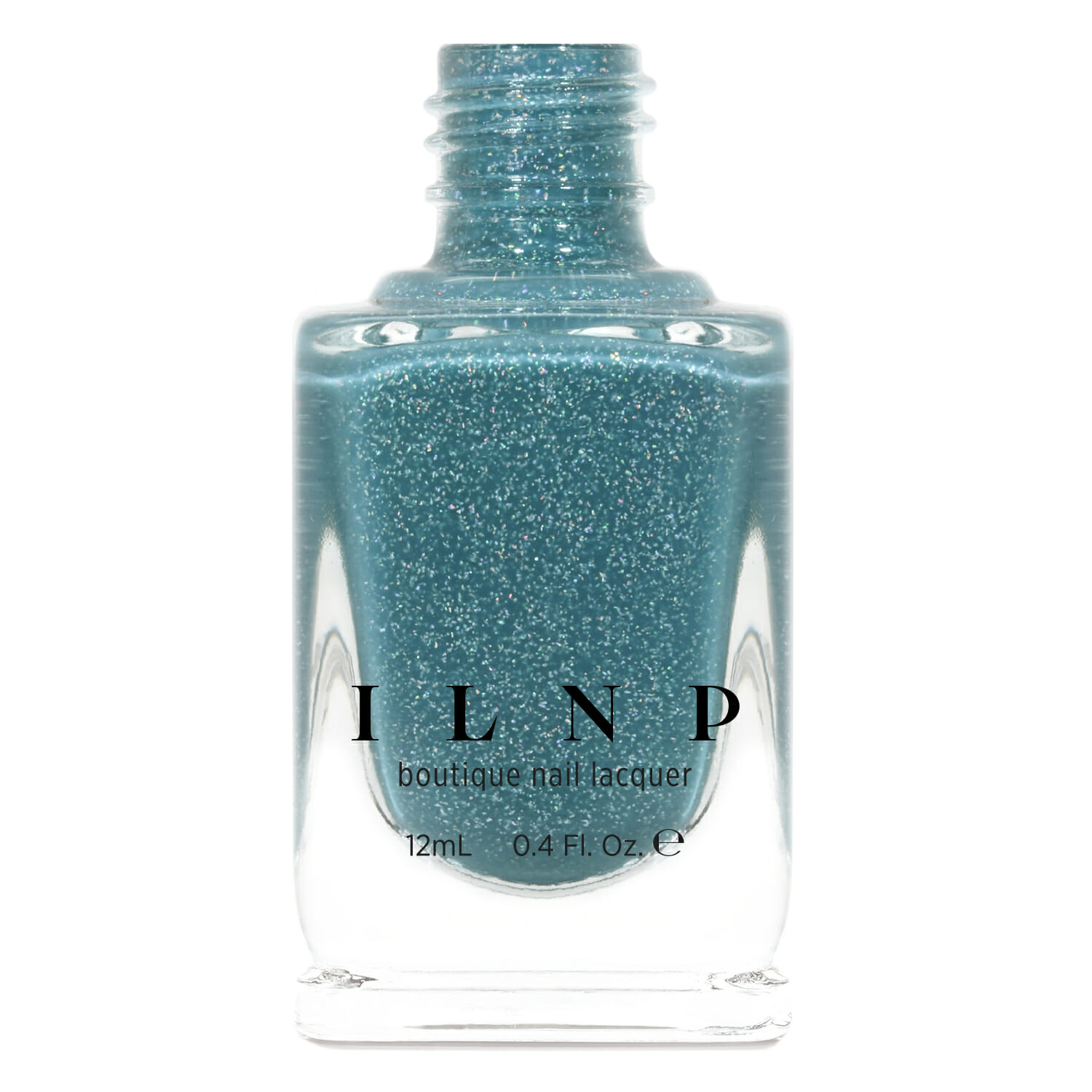 Aspen Muted Turquoise Blue Holographic Jelly Nail Polish by ILNP
