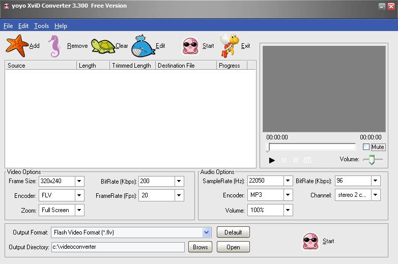 YoYo XviD Converter Free Video Editor and Video Converter Software