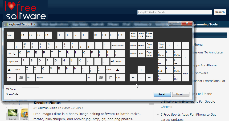 Free Keyboard Testing Software To Check Keyboard Keys