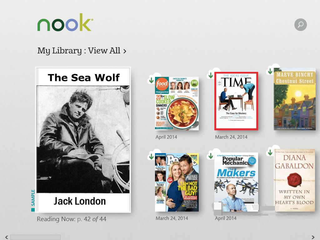 Nook Free Windows 8 eBook Reader App