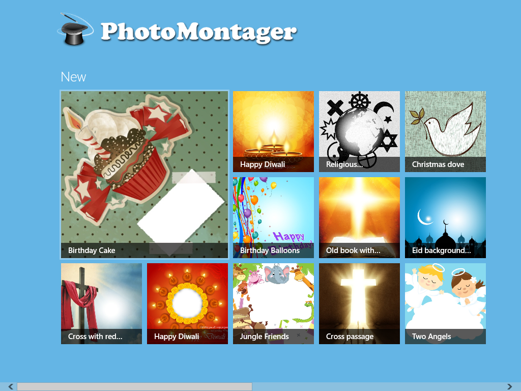 PhotoMontager Free Windows 8 App for Adding Frames To Photos