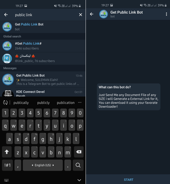 How to Get Download Link of any Public Telegram File