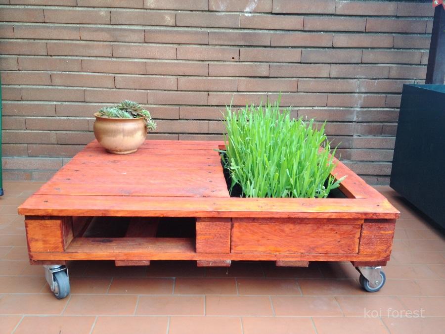 Cómo hacer una mesa con jardinera paso a paso I Love Palets